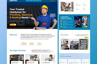 create roofing contractor construction hvac electrician plumbing remodel website