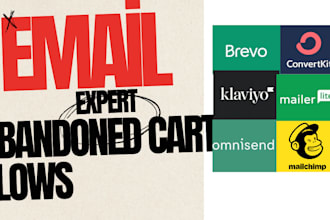 setup mailchimp klaviyo activecampaign mailerlite abandoned cart email flows
