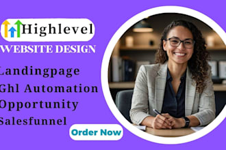 build you a high converting gohighlevel sales funnel that automates leads  sale