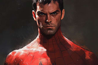 draw comic book art and comic book illustration