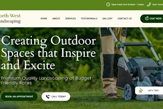 landscaping website lawn care wordpress website snow removal gardening website