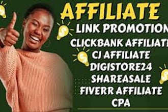 promote cpa marketing, amazon, affiliate link, clickbank to 650 leads