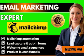 setup mailchimp automation sales funnel lead capture nuturing email sequences