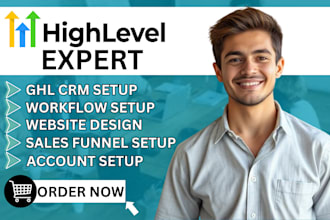 go high level workflow automations sales funnel  landing page ghl website expert