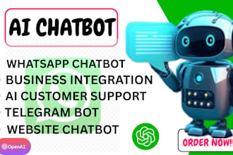 create website chatbot, integrate ai chatbot with whatsapp telegram bot discord