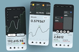 create crypto wallet app, payment gateway, online banking app, blockchain app