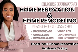 home renovation leads home remodeling leads facebook ads google ads video ads