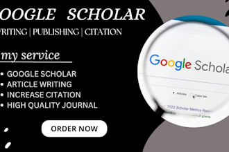write and publish your research article in high index journals on google scholar
