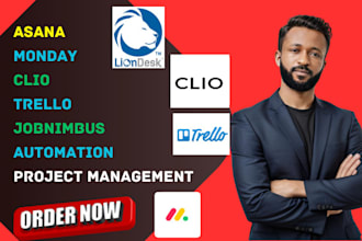 setup crm automation workflow project management asana trello monday crm