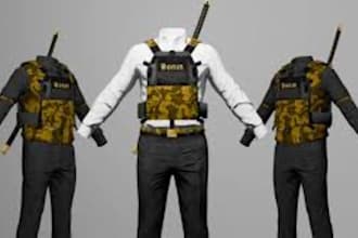 do custom fivem clothing, fivem eup biker vests, mc kuttes both patch, police