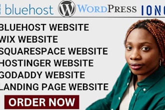 redesign wordpress website godaddy hostinger bluehost siteground ionos ecommerce