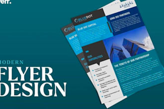 design a professional flyer, one sheet, or brochure for your business or event