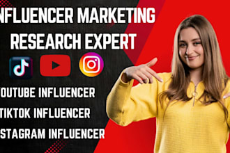research the best instagram, youtube, tiktok influencer email list
