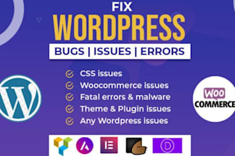 behebe wordpress probleme, fehler, bugs, woocommerce und CSS probleme