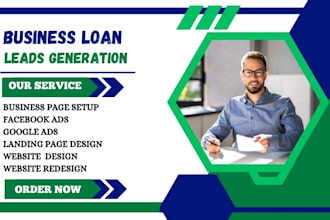 business loan leads business loan landing page business loan website mca leads