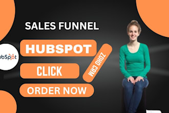 hubspot, CRM marketing automation expert , sales funnel, customer support setup