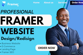 design framer website redesign form landing page developer, figma to framer site