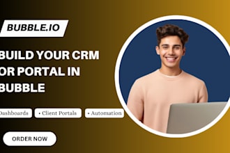 bubble crm bubble saas bubble mvp bubble dashboard bubble api no code developer