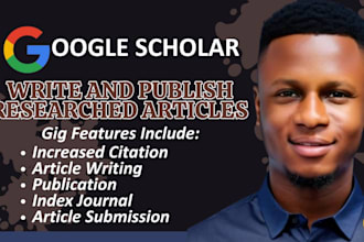 write,publish article to increase google scholar citation, index journal, scopus