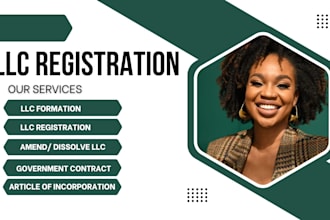 amend llc, register us llc, dissolve llc, apply for ein, reinstate, us bank acc