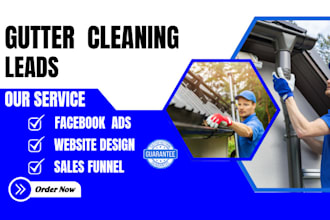 generate quality gutter cleaning leads via facebook ads window cleaning website