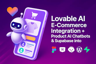 do lovable ai ecommerce wordpress website, product chatbots supabase integration