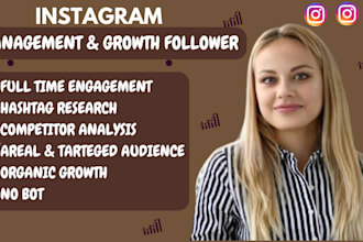 do instagram marketing and organically promote your account to grow engagement