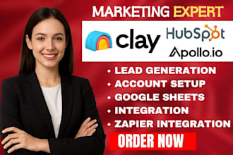 setup clay com, hubspot crm, klaviyo email marketing, yotpo, zapier integration