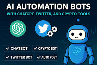 automate ai chatbot ai twitter bot ai chatgpt bot, ai crypto bot ai trading bot