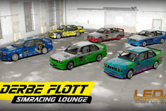 create accurate replicas of real life racing cars for ac and acc