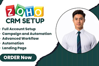 create zoho website, landing page, CRM, automation, zoho , advanced workflow