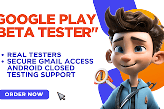 provide real 12 or 20 google play console testers for closed beta testing