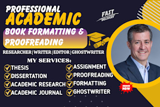 do academic editing writing presentation manuscript book formatting ghostwriting