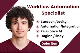 use relevance ai bardeen lindy huginn levity to n8n integrate workflow