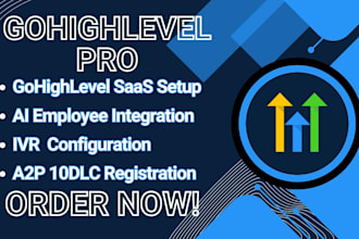 setup gohighlevel sub account for ai emloyee whitelable saas crm  a2p 10dlc ivr