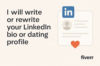 write a captivating bio for linkedin or dating profiles