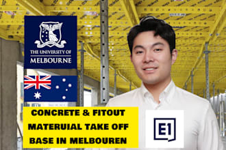 accurate material take offs and cost estimation concrete structure and fitout