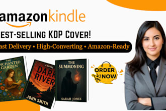 design bestselling kindle ebook, paperback, mockup and amazon book covers