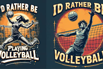 do retro sports t shirt basketball championship volleyball logo