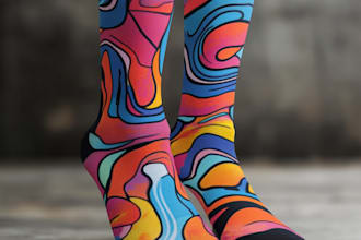 design custom sneakers socks for your brands and streetwear