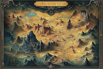 fantasy map illustration, dnd map, tolkien board games