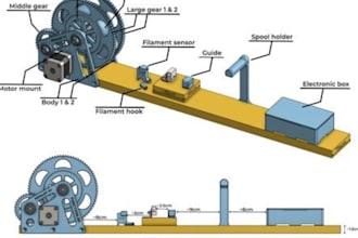 do 3d parametric model sheet metal design cnc machining cad drawing fabrication