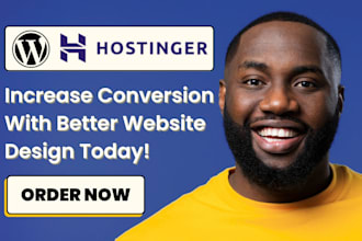 hostinger website design hostinger wordpress redesign hostinger expert