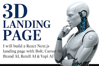 develop react next js using bolt, cursor ai, brand ai, retell ai, vapi ai
