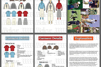 create cohesive fashion collections and garment designs, as well as tech packs