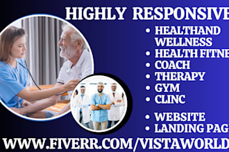 design health wellness websites coach therapy gym clinic health fitness website