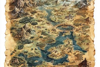 draw 2d fantasy art map illustration dnd art or level design