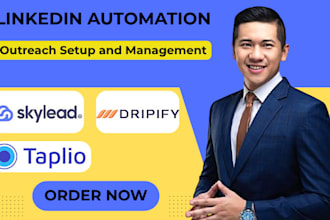 automate your linkedin outreach with dripify, taplio and skylead