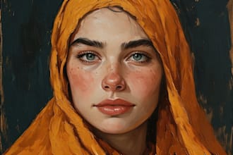 turn your portrait into digital oil painting