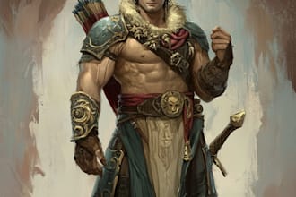draw dnd character, fantasy character, creatur and dnd party
